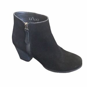 TAXI Sasha-01 black suede bootie 6